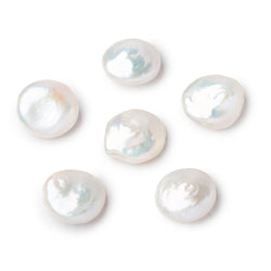 14.5-15mm Creamy White Coin Freshwater Pearl Focal 1 piece (ONLINE ORDER ONLY)