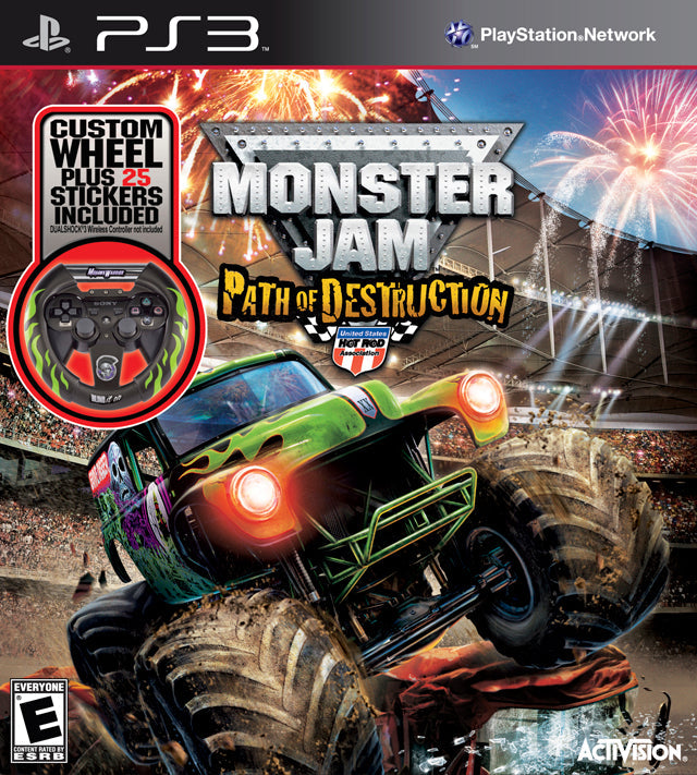 Monster Jam: Path of Destruction with Wheel (Playstation 3) (Online Only)