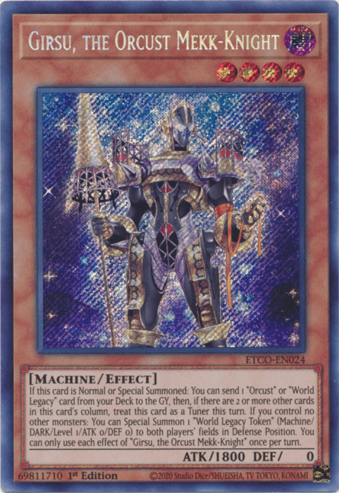 Girsu, the Orcust Mekk-Knight [ETCO-EN024] Secret Rare (ONLINE ORDER ONLY)