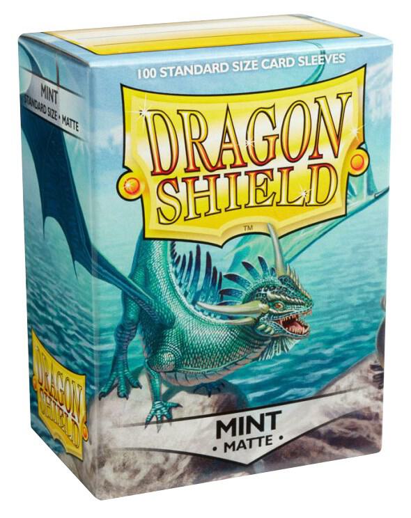 Dragon Shield: Standard 100ct Sleeves - Mint (Matte) (Online Order Only)