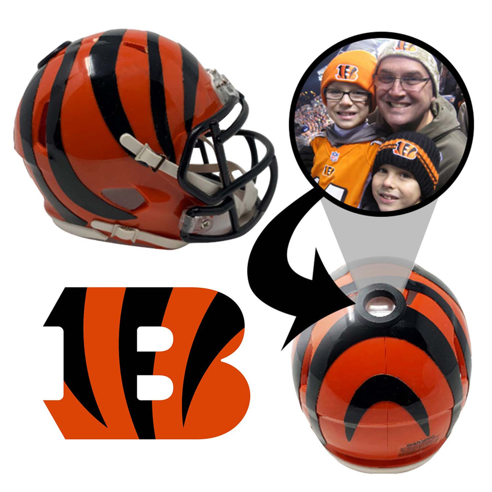 Cincinnati Bengals NFL Mini Helmet - Picture Inside (Online Order Only) (ONLINE ORDER ONLY)