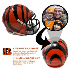 Cincinnati Bengals NFL Mini Helmet - Picture Inside (Online Order Only) (ONLINE ORDER ONLY)