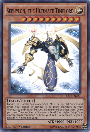 Sephylon, the Ultimate Timelord [LC5D-EN229] Super Rare (ONLINE ORDER ONLY)