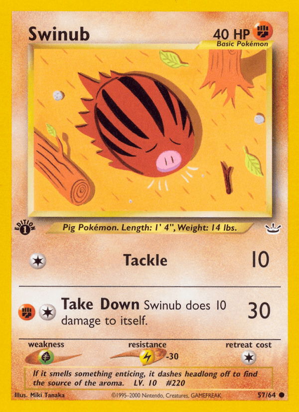 Swinub (57/64) [Neo Revelation 1st Edition] (Online Only)