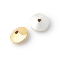 14mm Brushed Disc Bead Set of 4 (ONLINE ORDER ONLY)