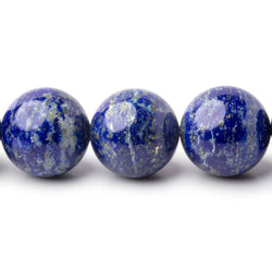 14mm Lapis Lazuli Plain Rounds 16 inch 29 Beads 1mm Hole (ONLINE ORDER ONLY)