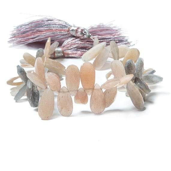 14mm Multi Color Moonstone Pear Briolette 52 pcs (ONLINE ORDER ONLY)