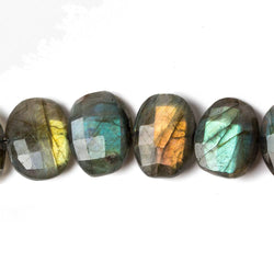 14x11-16x11mm Labradorite side drilled Faceted Cushion beads 6 inch 12 pieces (ONLINE ORDER ONLY)