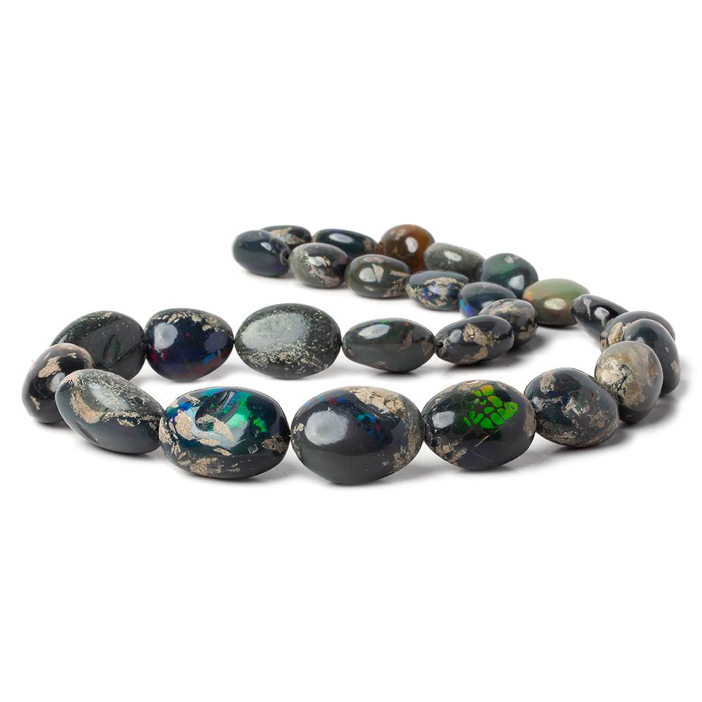 14x11-24x17mm Ethiopian Opal & Matrix Plain Nuggets 18 inch 23 Beads (ONLINE ORDER ONLY)