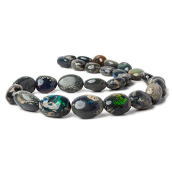 14x11-24x17mm Ethiopian Opal & Matrix Plain Nuggets 18 inch 23 Beads (ONLINE ORDER ONLY)