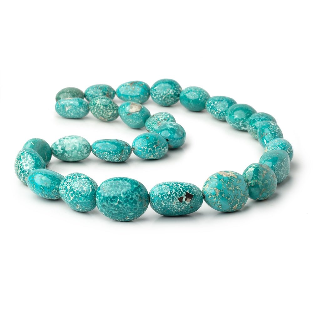 14x12-20x17mm Mongolian Turquoise Plain Nugget 18 inch 27 Beads AA (ONLINE ORDER ONLY)