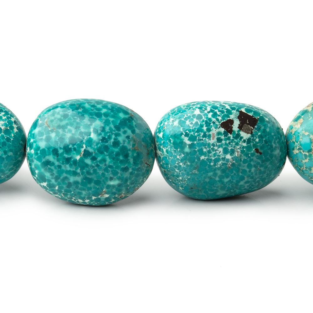 14x12-20x17mm Mongolian Turquoise Plain Nugget 18 inch 27 Beads AA (ONLINE ORDER ONLY)