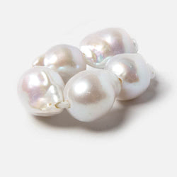 14x19-15x20mm Off White Ultra Baroque 2.5mm Hole Freshwater Pearls 5 pcs (ONLINE ORDER ONLY)