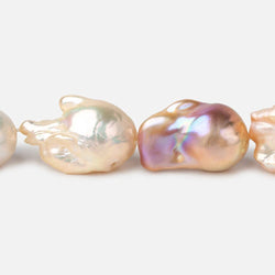 14x19-15x26mm Tri-Color Ultra Baroque Freshwater Pearls 16 inch 17 pieces AA grade (ONLINE ORDER ONLY)