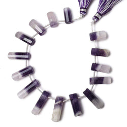14x6-23x6mm Cape Amethyst Top Drilled Tube Beads 7.5 inch 15 pieces (ONLINE ORDER ONLY)