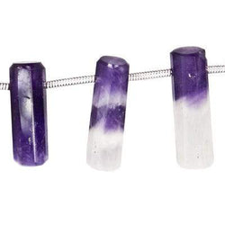 14x6-23x6mm Cape Amethyst Top Drilled Tube Beads 7.5 inch 15 pieces (ONLINE ORDER ONLY)