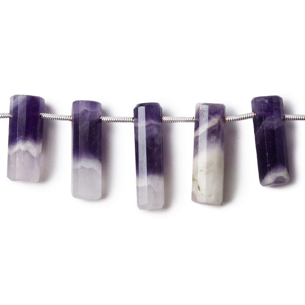 14x6-23x6mm Cape Amethyst Top Drilled Tube Beads 7.5 inch 15 pieces (ONLINE ORDER ONLY)