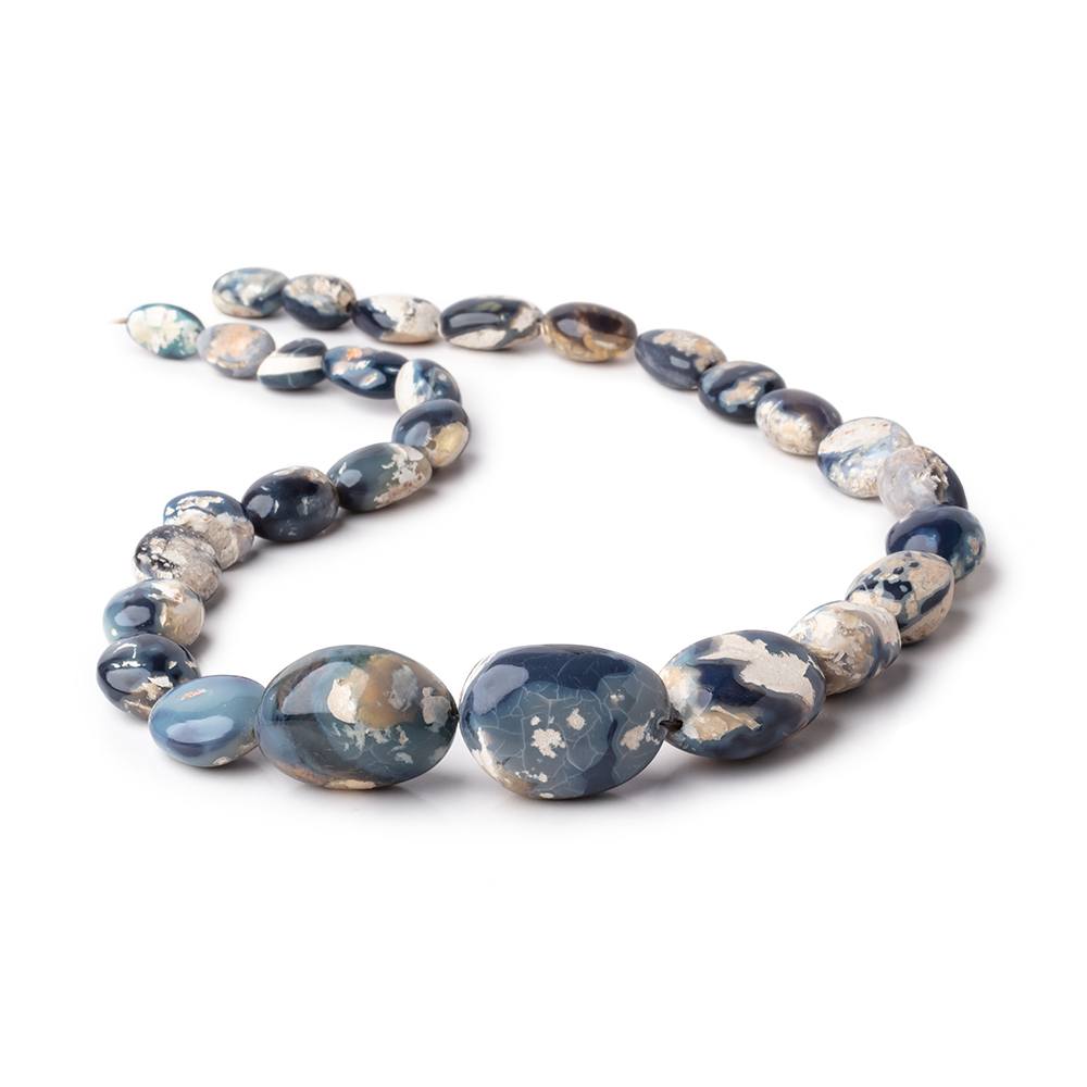 14x9-28x21mm Australian Opal & Matrix Plain Nuggets 19 inch 27 Beads AA (ONLINE ORDER ONLY)