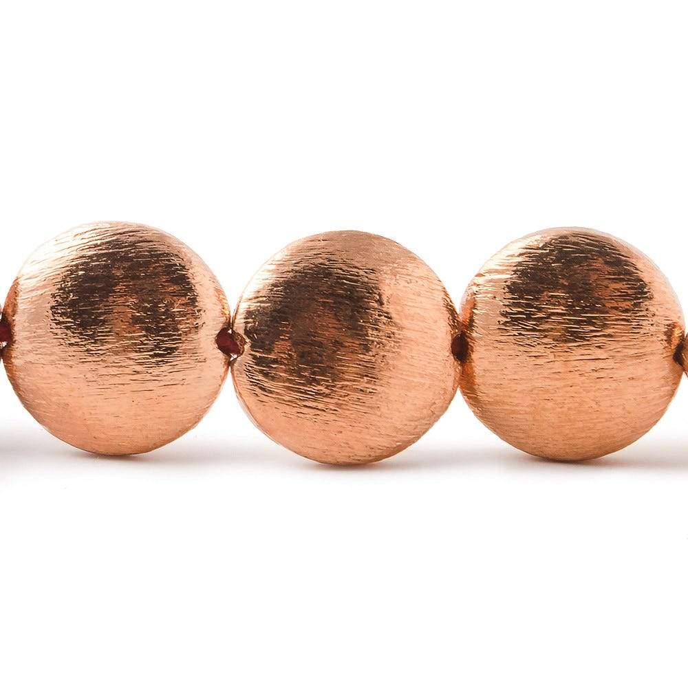 14xmm Brushed Copper Bead Coin 8 inch 14 pcs (ONLINE ORDER ONLY)