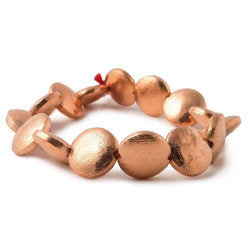 14xmm Brushed Copper Bead Coin 8 inch 14 pcs (ONLINE ORDER ONLY)