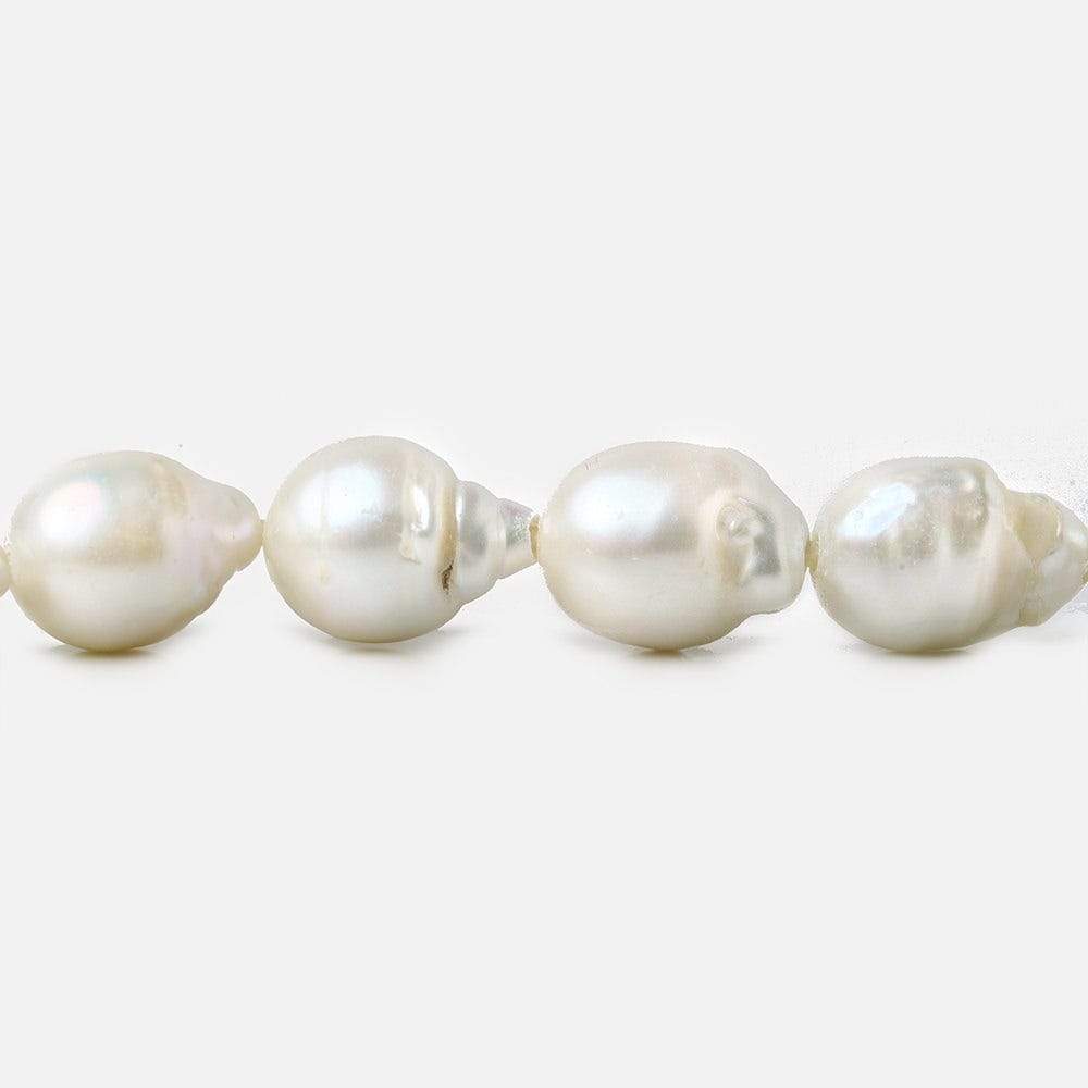 15-16mm Off White Ultra Baroque Large Hole Freshwater Pearls 8 inch 13 pieces (ONLINE ORDER ONLY)