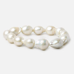 15-16mm Off White Ultra Baroque Large Hole Freshwater Pearls 8 inch 13 pieces (ONLINE ORDER ONLY)