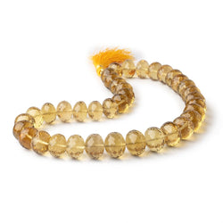 15-16mm Whiskey Quartz Faceted Rondelle Beads 16 inch 37 pieces AA (ONLINE ORDER ONLY)