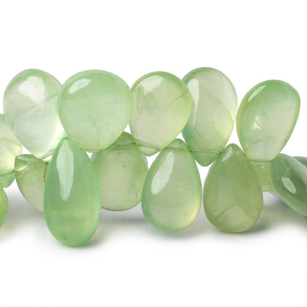 15-18mm Prehnite Plain Pear Beads 8 inch 41 pieces (ONLINE ORDER ONLY)