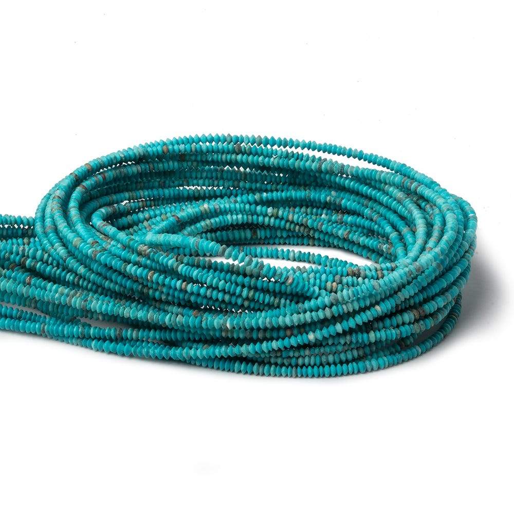 1.5-2mm Robin's Egg Blue Turquoise disc rondelle beads 18 inch 331 pieces (ONLINE ORDER ONLY)