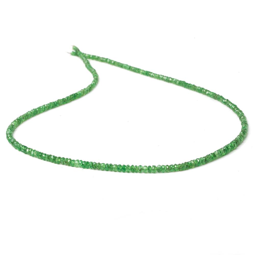 2.5-3mm Tsavorite Garnet faceted rondelles 16 inch A (ONLINE ORDER ONLY)