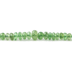 1.5-3.5mm Tsavorite Garnet Beads Faceted Rondelle 20 inch 398 pieces (ONLINE ORDER ONLY)