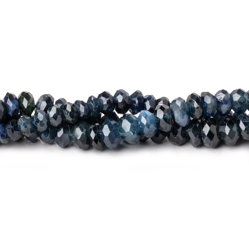 1.5-4.5mm Blue Sapphire Faceted Rondelle Beads 16 inch 224 pieces (ONLINE ORDER ONLY)