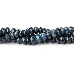 1.5-4.5mm Blue Sapphire Faceted Rondelle Beads 16 inch 224 pieces (ONLINE ORDER ONLY)