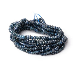 1.5-4.5mm Blue Sapphire Faceted Rondelle Beads 16 inch 224 pieces (ONLINE ORDER ONLY)
