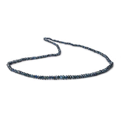 1.5-4.5mm Blue Sapphire Faceted Rondelle Beads 16 inch 224 pieces (ONLINE ORDER ONLY)