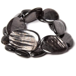 15-46mm Hypersthene plain nugget beads 15 inches 17 pieces AA (ONLINE ORDER ONLY)