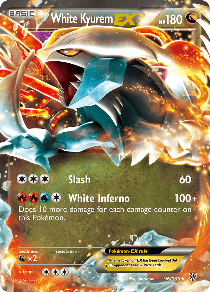 White Kyurem EX (96/135) [Black & White: Plasma Storm] (Online Only)