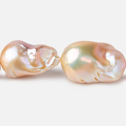 15.5x27-18x31mm Blush Pink & Off White Ultra Baroque Freshwater Pearls 16 inch  pieces AA grade (ONLINE ORDER ONLY)