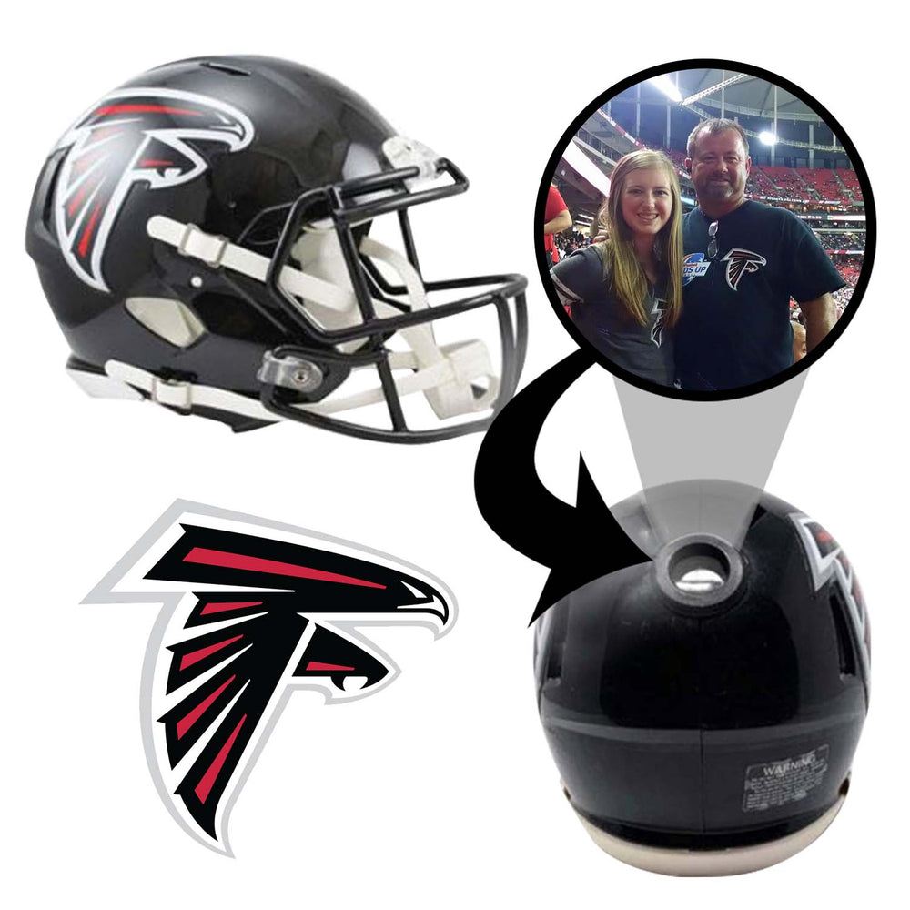 Atlanta Falcons NFL Mini Helmet - Picture Inside (Online Order Only) (ONLINE ORDER ONLY)