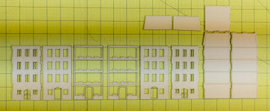 15mm European City Corner Building (Matboard) - 15MCSS124 (Online Order Only)