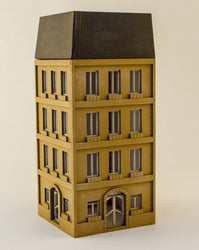 15mm European City Corner Building (Matboard) - 15MCSS124 (Online Order Only)