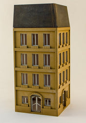 15mm European City Corner Building (Matboard) - 15MCSS124 (Online Order Only)