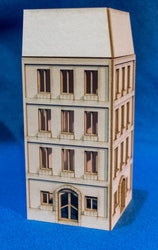 15mm European City Corner Building (Matboard) - 15MCSS124 (Online Order Only)