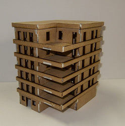 15mm Apartment Block (MDF) - 15MMDF153 (Online Order Only)