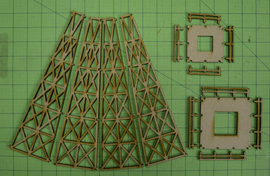 Oil Drilling Tower (Oil Derrick) - MDF - 15MMDF161 (Online Order Only)
