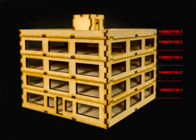 15mm Modular Skyscraper - Ground Floor - 15MMDF169-1 (Online Order Only)