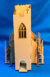 15mm Ruined Church/Cathedral (MDF) - 15MMDF351 (Online Order Only)