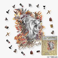 Harry Potter - Magical Gryffindor - Utilitarian Romance Crest Wooden Jigsaw Puzzle (Online Order Only)