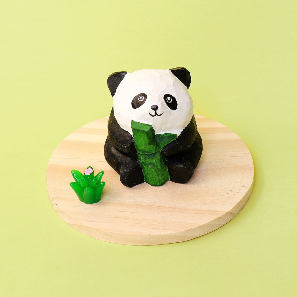 Paint Your Own Wooden Panda Kit – Hand-Carved DIY Painting Craft with Accessories, Cute Decor for Panda Lovers (ONLINE ORDER ONLY)
