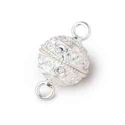 15mm Circle Design Magnetic Clasp 1 piece